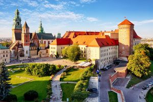 Wawel Castle in Krakow in summer