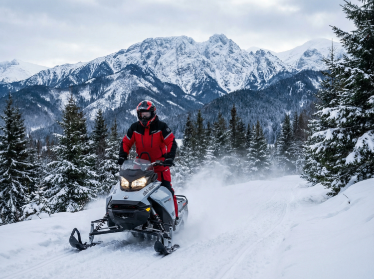 first time snowmobile ride zakopane